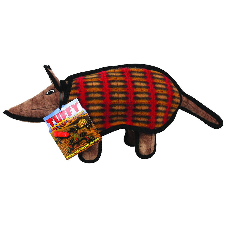 Tuffy Desert Armadillo, Durable, Tough, Squeaky Dog Toy