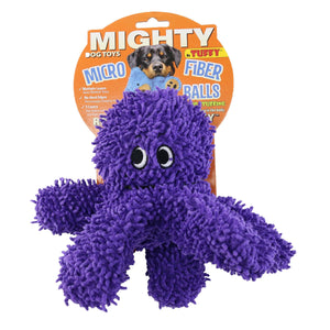 Mighty Microfiber Ball Med Octopus Purple, Squeaky Dog Toy