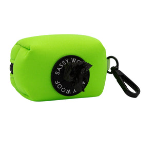 Dog Waste Bag Holder - Neon Green