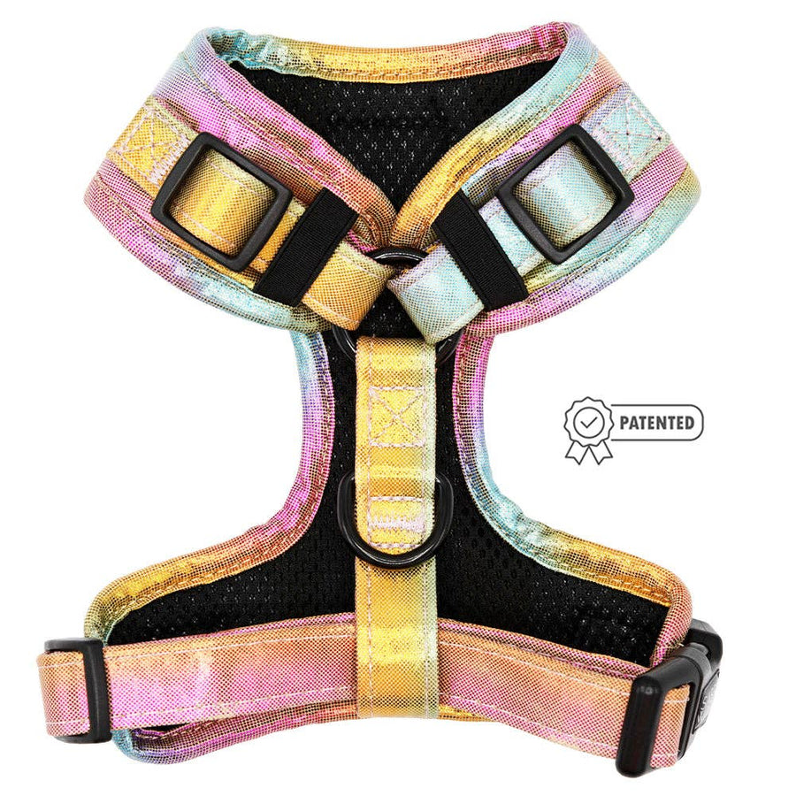 Dog Adjustable Harness - The Night Life (Reflective)