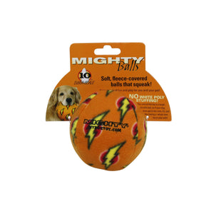 Mighty Ball - Medium Orange, Squeaky Dog Toy, No Stuffing