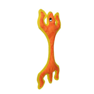 DuraForce Lizard - Orange, Durable, Squeaky Dog Toy