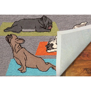 Frontporch Yoga Dogs Indoor/Outdoor Rug