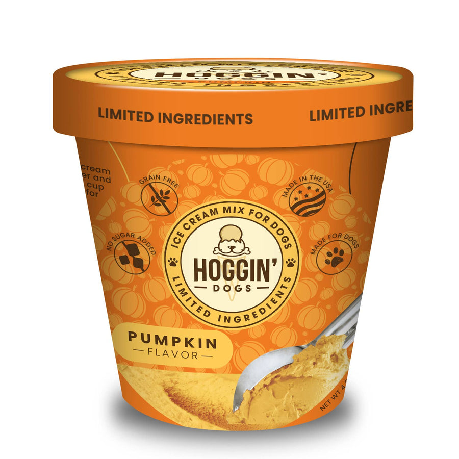 Hoggin' Dogs No Sugar Added Ice Cream Mix for Dogs- Pumpkin