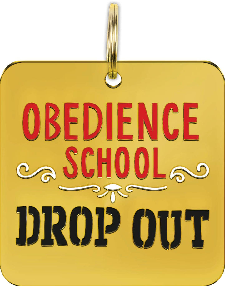 Obedience School Drop Out Collar Charm