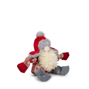 Trapper Hat Santa Gnome Knottie® Plush Dog Toy