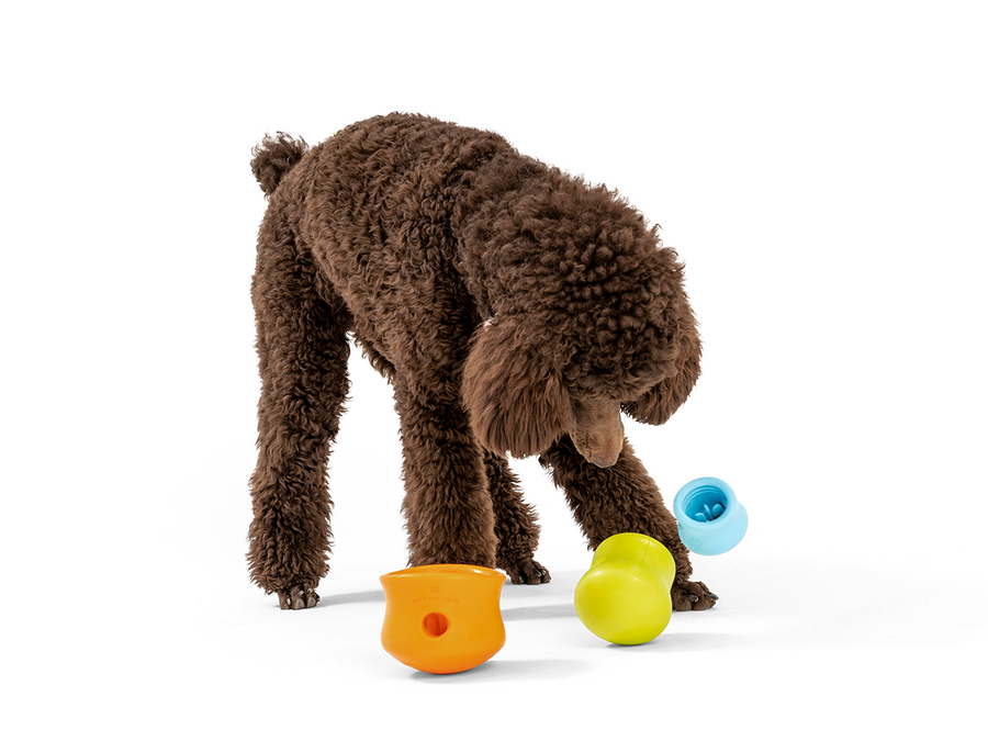 West Paw Toppl® Puzzle Treat-Dispensing Slow Feeder Dog Toy