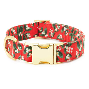 Foggy Dog Rifle Paper Co. x TFD Mistletoe Dog Collar