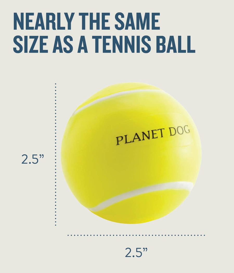 Planet Dog Orbee-Tuff Tennis Ball Dog Chew Toy Yellow