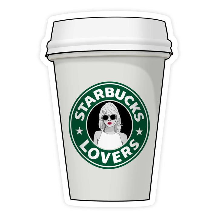 Taylor Swift Starbucks Lovers Cup Sticker