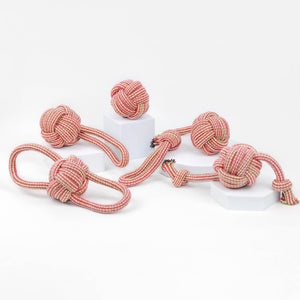 Pink and Green Rope Ball | Handmade| Sustainable | Non-toxic