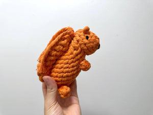 Handmade Eco-Squirrel Rope Toys