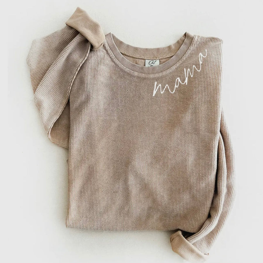 Mama Latte Corded Sweatshirt