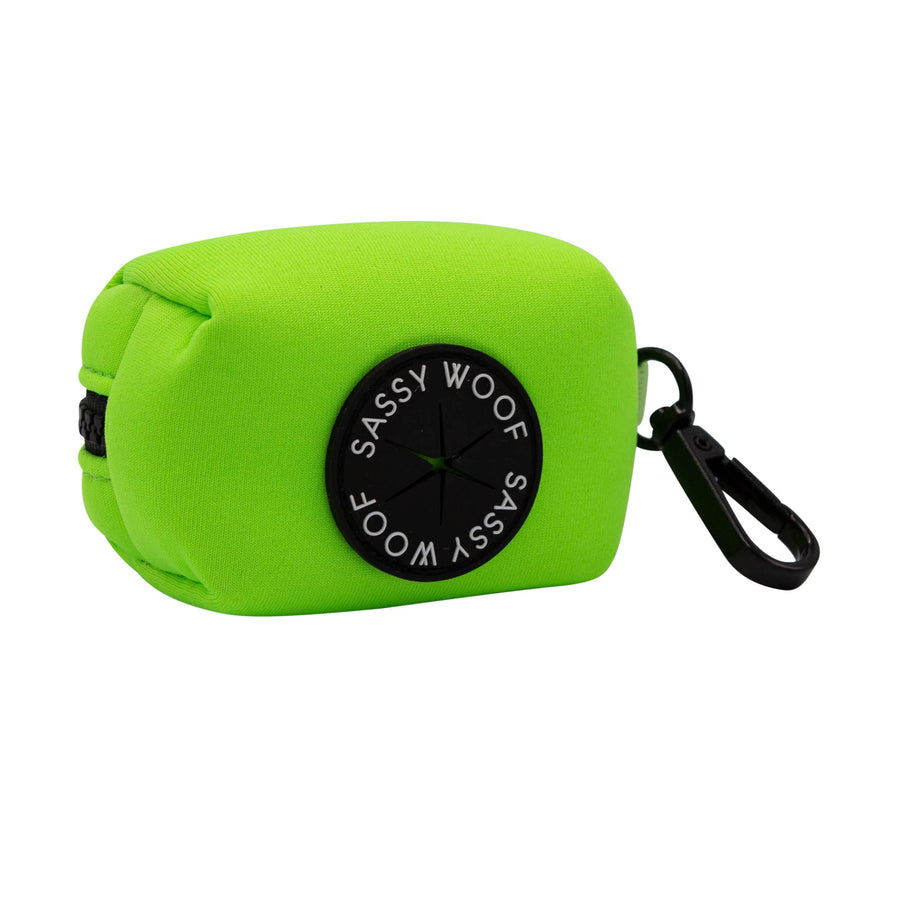 Dog Waste Bag Holder - Neon Green