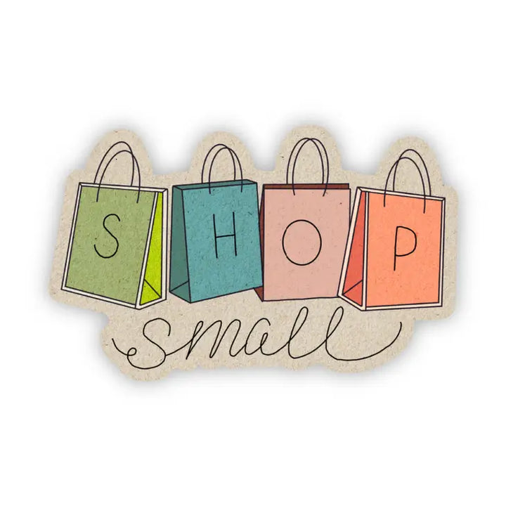 Shop Small Shopping Bag Sticker