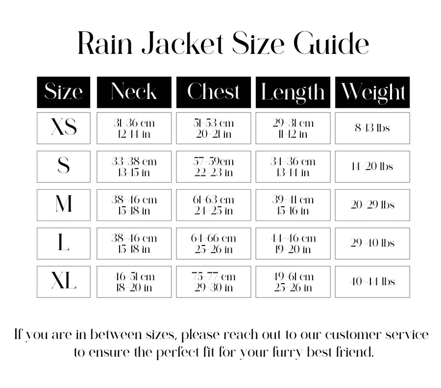 Abstract Dog Rain Jacket