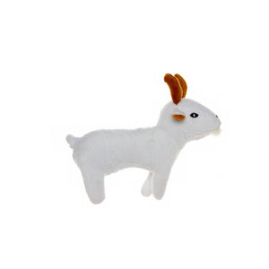 Mighty Jr Farm Goat, Plush, Squeaky Dog Toy