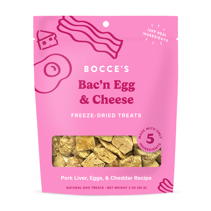 Bocce's Bakery Bac'n Egg & Cheese, Freeze-Dried, 3oz