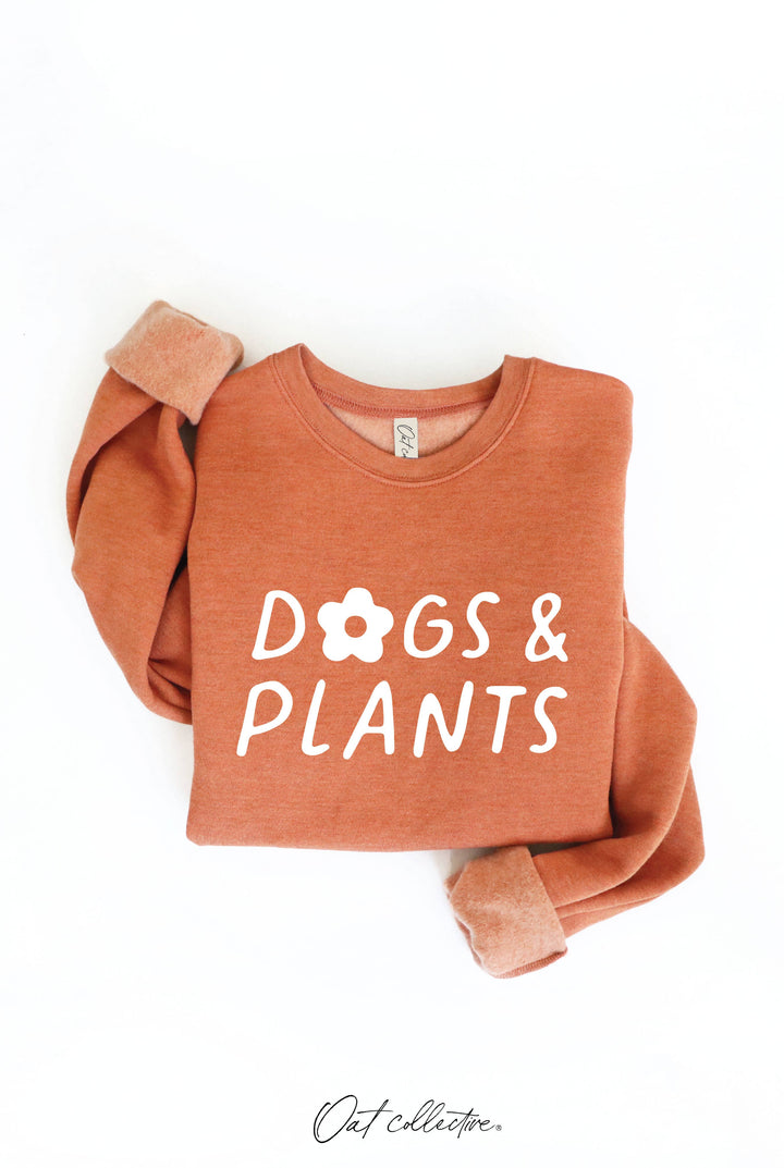 DOGS AND PLANTS  Graphic Sweatshirt: AUTUMN LEAF
