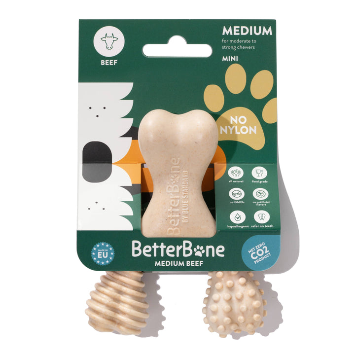 Betterbone Medium - Natural, No Nylon, Softer Than Nylon Eco