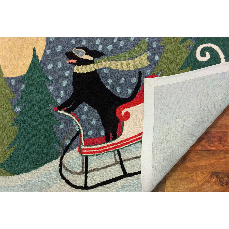 Sledding Dog Indoor/Outdoor Rug