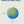 Planet Dog Orbee-Tuff Planet Ball Dog Toy Blue/Green Small