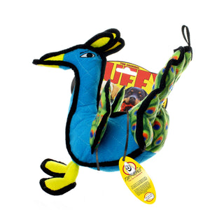 Tuffy Zoo Peacock, Durable, Tough, Squeaky Dog Toy