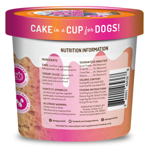 Cuppy Cake - Microwave Dog Birthday Cake in A Cup - Pumpkin