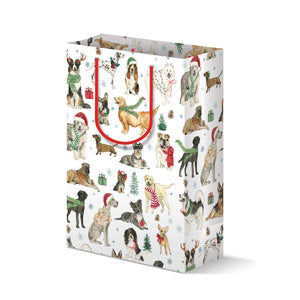 Cozy Christmas Dogs - Holiday Gift Bag