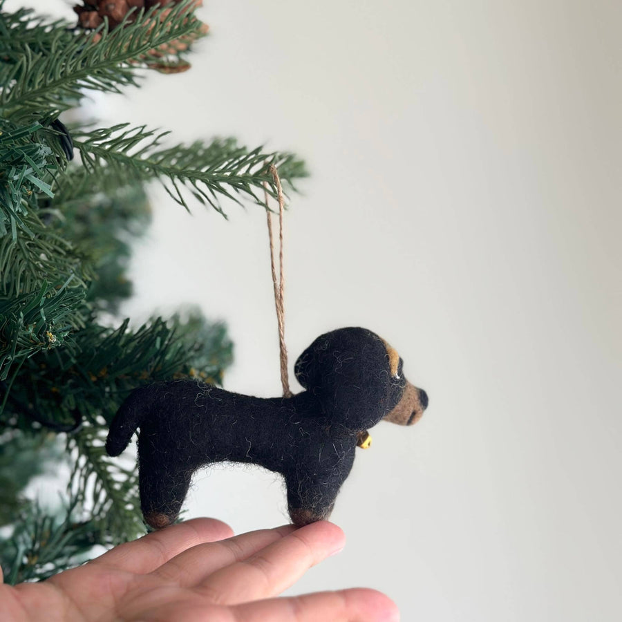 Felt Ornament - Dachshund Dog