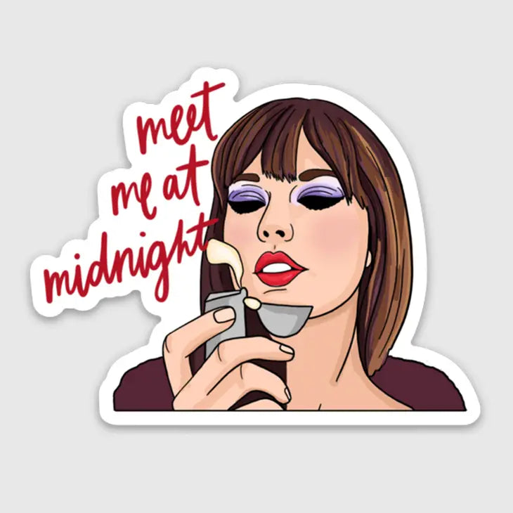 Meet Me At Midnight Taylor Sticker