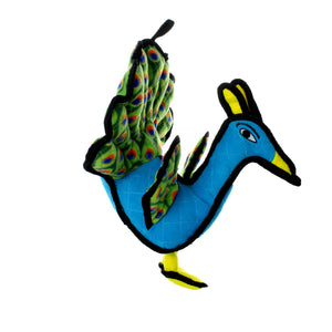 Tuffy Zoo Peacock, Durable, Tough, Squeaky Dog Toy