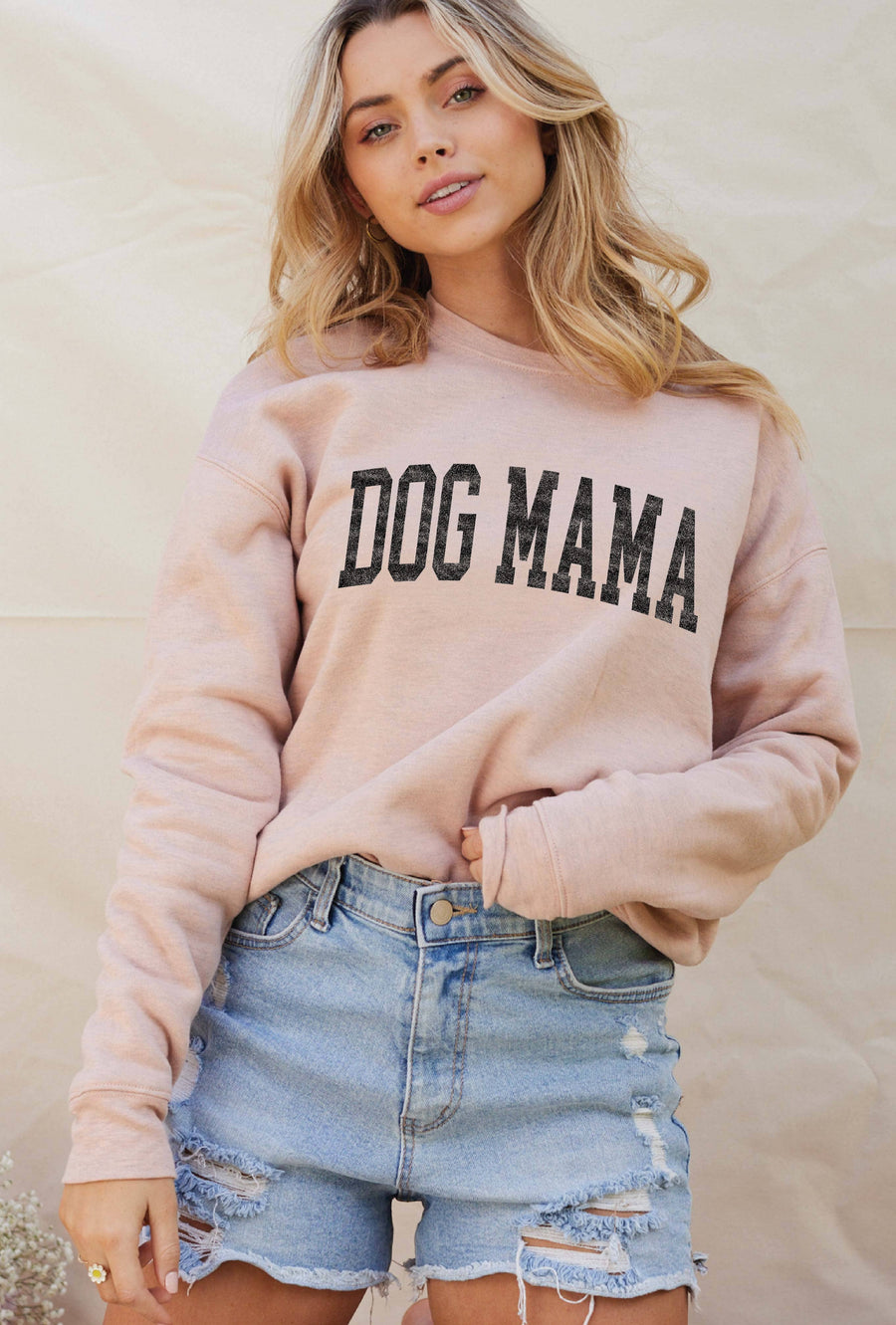 DOG MAMA Graphic Sweatshirt: HEATHER ROYAL