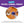 Planet Dog Dental Grapes Dog Chew Toy Purple Medium