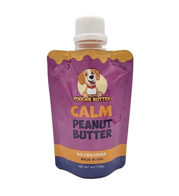 Calming Peanut Butter (No CBD)  - Peanut Butter Squeeze Pack (4 oz)
