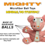 Mighty Microfiber Ball Med Monster, Durable, Squeaky Dog Toy
