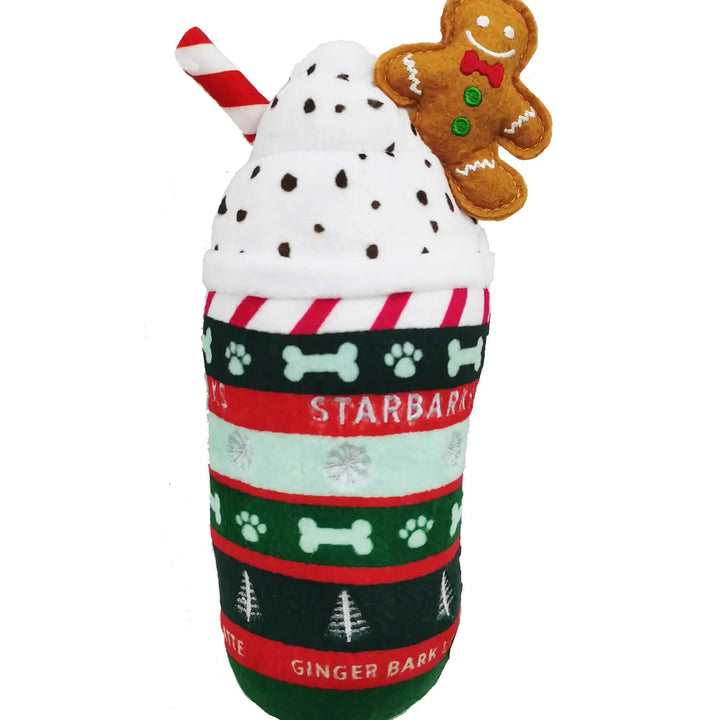Starbarks Ginger Bark Latte Christmas Dog Toy