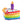 Birthday Cake Slice Squeaker Dog Toy