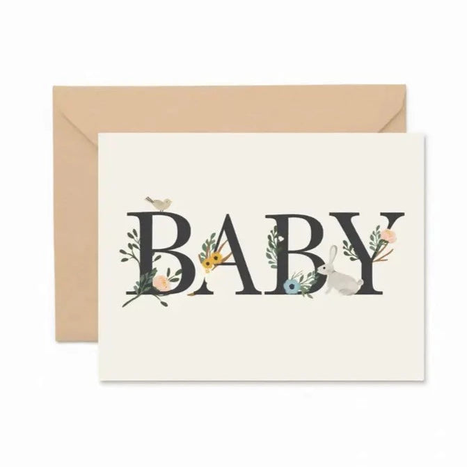 Baby Floral Greeting Card
