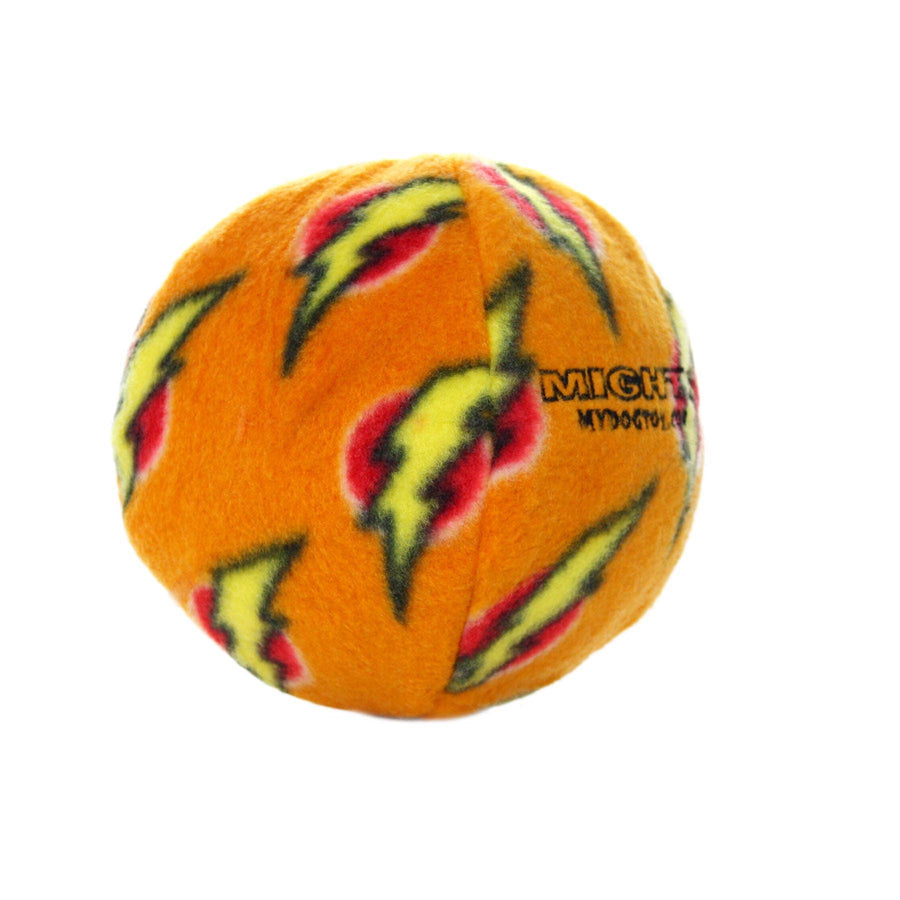 Mighty Ball - Medium Orange, Squeaky Dog Toy, No Stuffing