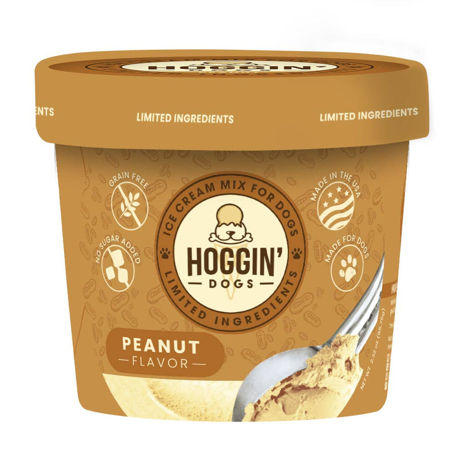 Hoggin' Dogs No Sugar Added Ice Cream Mix for Dogs: Peanut / 2.32 oz