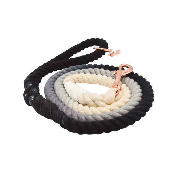 Ombre Black Rope Leash