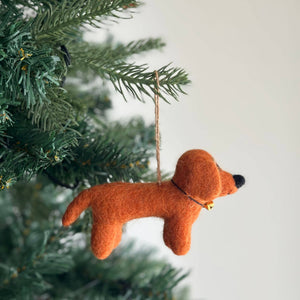 Felt Ornament - Dachshund Dog