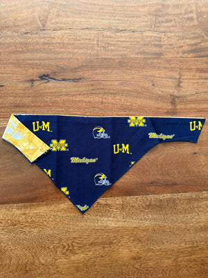 Go Blue! U of M Pride Dog Bandana