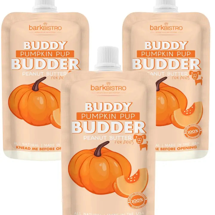 Buddy Budder 100% all-natural dog peanut butter - Pumpkin Pup