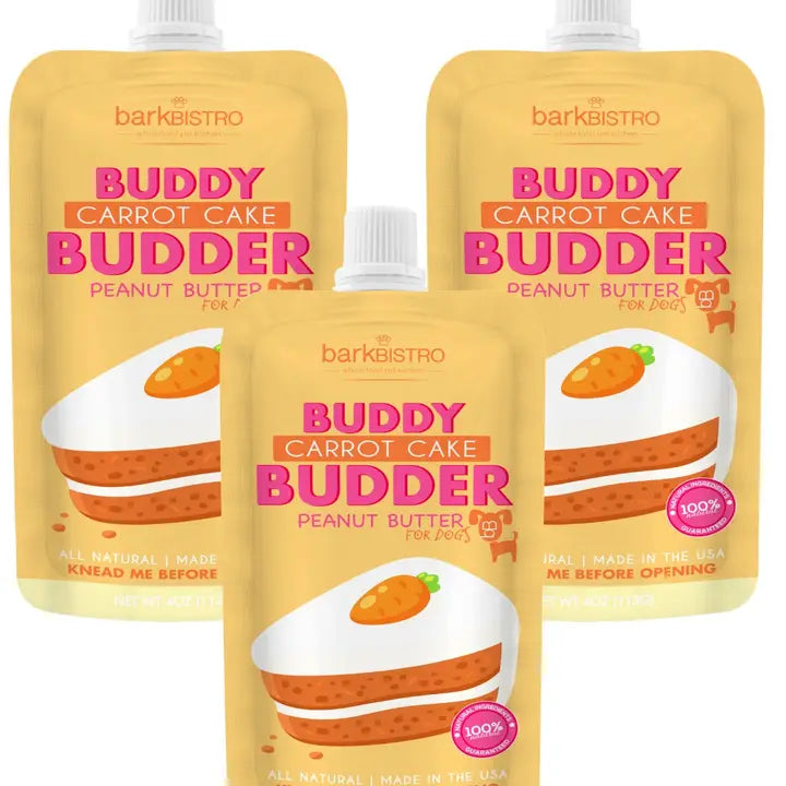 Buddy Budder 100% all-natural dog peanut butter - Carrot Cake