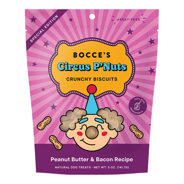 Bocce's Bakery Circus P'Nuts Biscuits 5 oz.
