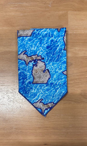 Great Lakes State Dog Bandana