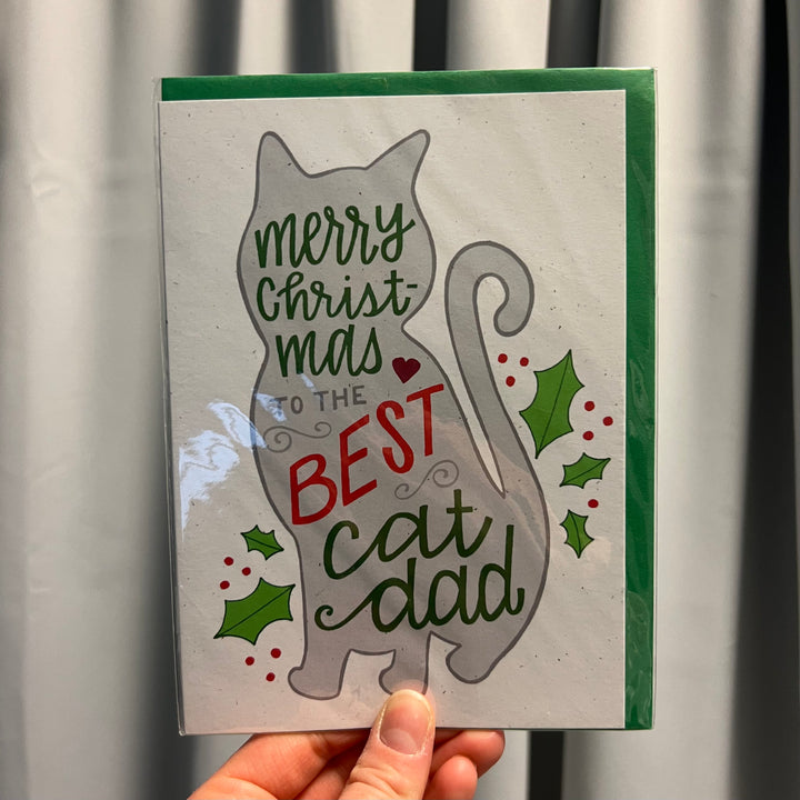 Cat Dad Holiday Card