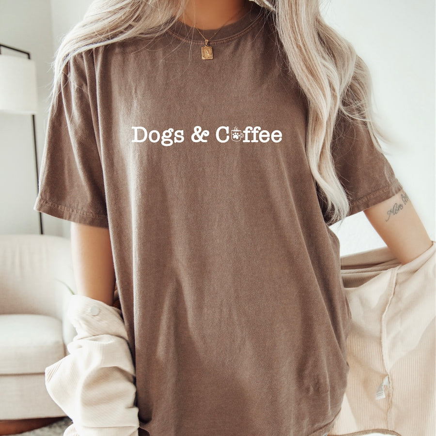 Dogs and Coffee Espresso T-Shirt